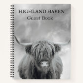 Highland Koe Cabin Gastenboek Notitieboek (Voorkant)