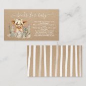 Highland koe cactus Books for baby Enclosure Kaart (Voorkant / Achterkant)