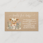 Highland koe cactus Books for baby Enclosure Kaart (Voorkant)