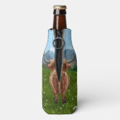Highland Koe Cadeaus & Accessoires Flesjeskoeler (Fles Achterkant)