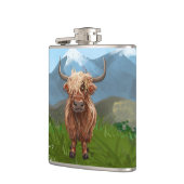 Highland Koe Cadeaus & Accessoires Heupfles (Links)