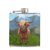 Highland Koe Cadeaus & Accessoires Heupfles (Voorkant)