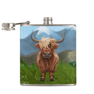 Highland Koe Cadeaus & Accessoires Heupfles