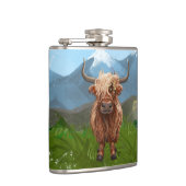 Highland Koe Cadeaus & Accessoires Heupfles (Rechts)