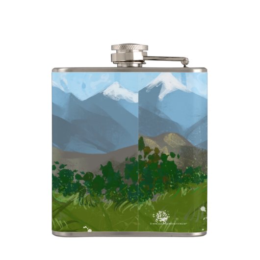 Highland Koe Cadeaus & Accessoires Heupfles (Achterkant)