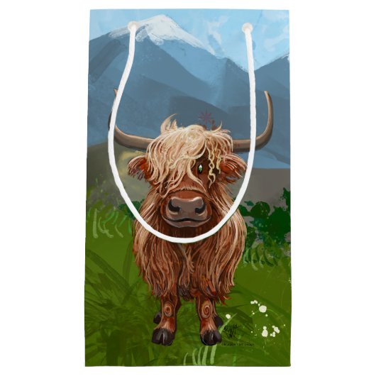 Highland Koe Cadeaus & Accessoires Klein Cadeauzakje (Voorkant)