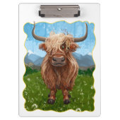 Highland Koe Cadeaus & Accessoires Klembord (Voorkant)