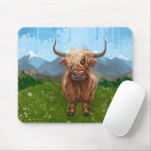 Highland Koe Cadeaus & Accessoires Muismat (Met muis)