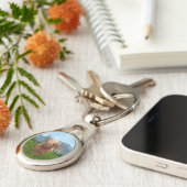 Highland Koe Cadeaus & Accessoires Sleutelhanger (Zijkant)
