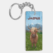 Highland Koe Cadeaus & Accessoires Sleutelhanger (Voorkant Links)