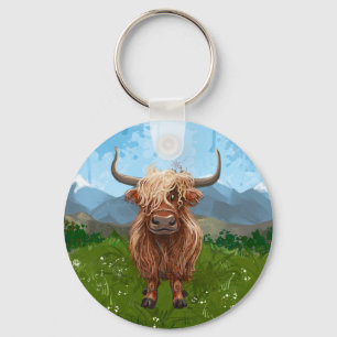 Highland Koe Cadeaus & Accessoires Sleutelhanger