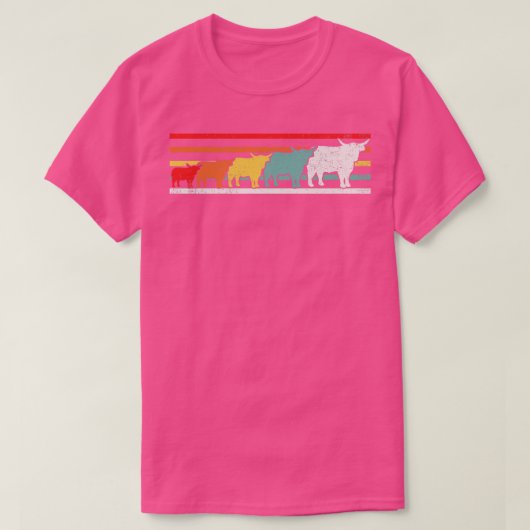 Highland Koe Cattle Scottish Farmer T-shirt (Design voorkant)