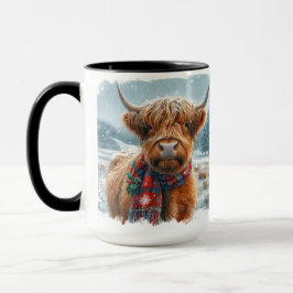 Highland Koe Christmas Coffee Mok Cup