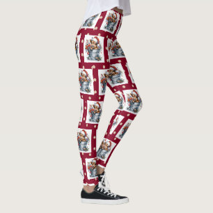 Highland koe Christmas Leggings