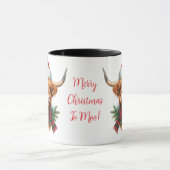 Highland Koe ChristmasCoffee Mok Cup (Midden)