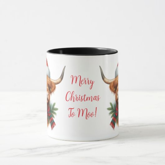 Highland Koe ChristmasCoffee Mok Cup (Midden)