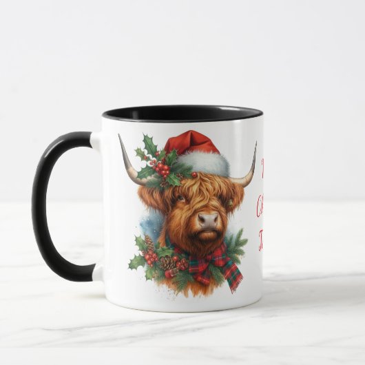 Highland Koe ChristmasCoffee Mok Cup (Links)