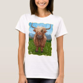 Highland Koe Coming and Going T-Shirt (Voorkant)
