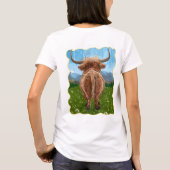 Highland Koe Coming and Going T-Shirt (Achterkant)