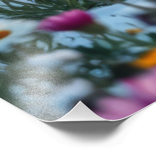 Highland Koe Country Christmas Foto Afdruk (Hoek)