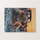 Highland Koe Country Christmas Legpuzzel (Horizontaal)