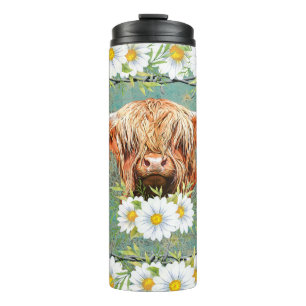Highland Koe Daisies Thermosbeker