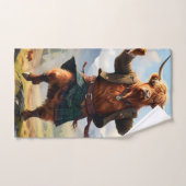 Highland Koe danst de Highland Fling, Bad Handdoek (Handdoek)