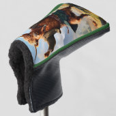 Highland Koe danst de Highland Fling, Golfheadcover (3/4 voorkant)