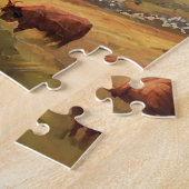 Highland Koe danst de Highland Fling, Legpuzzel (Zijkant)