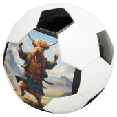 Highland Koe danst de Highland Fling, Voetbal (Drie kwart)