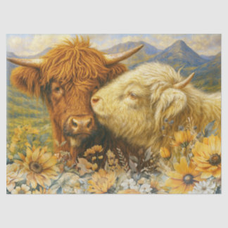 Highland Koe Decoupage Tissue Paper Tissuepapier