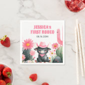 Highland Koe eerste Rodeo Westerne Kinderen Servet (Insitu)
