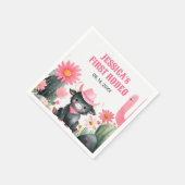 Highland Koe eerste Rodeo Westerne Kinderen Servet (Hoek)