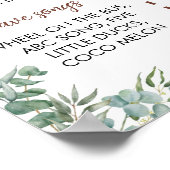 Highland Koe Eerste Verjaardag Mijlpaal teken Poster (Hoek)