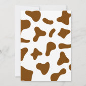 Highland Koe Eerste Verjaardagsuitnodigingen Kaart (Achterkant)