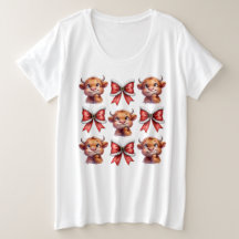 Highland Koe en kerstkoket Bow