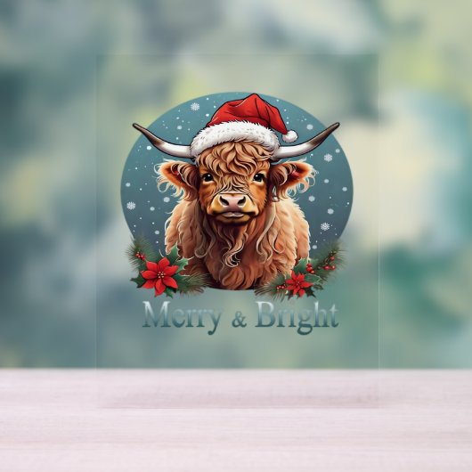 Highland Koe Essential T-shirt Acryl Bord (Neutraal)