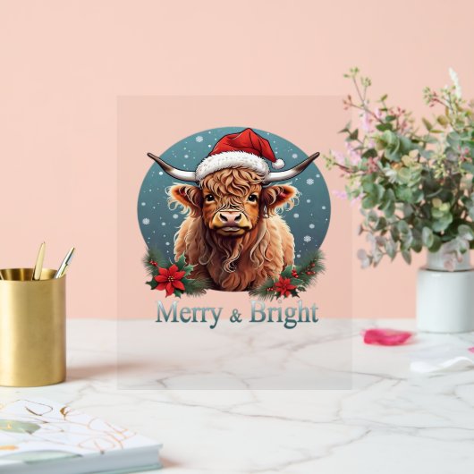 Highland Koe Essential T-shirt Acryl Bord (Huwelijk)