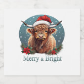 Highland Koe Essential T-shirt Sparkling Wijnetiket (Enkel label)