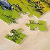 Highland koe Family Legpuzzel (Zijkant)