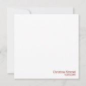 Highland Koe Field Hallo Friend Notitiekaartje (Achterkant)