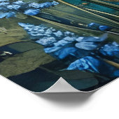 Highland Koe Floral Kleurrijke Kosmos Tapestry II Poster (Hoek)