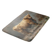 Highland Koe Full Body  Schilderij Badmat (Gekanteld)