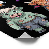 Highland Koe Ghost Witch Zombie Halloween Kostuum Poster (Hoek)