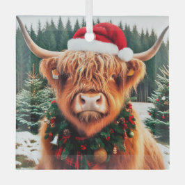 Highland Koe Glass Ornament