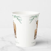 Highland Koe Greenery Boho Boerderij Animal Baby s Papieren Bekers (Rechts)