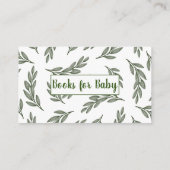 Highland Koe groen boeken voor baby Informatiekaartje (Achterkant)