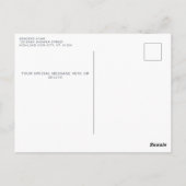 Highland Koe groen Boerderij Baby shower Dank u Briefkaart (Achterkant)