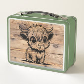 Highland Koe Groen/Faux Woodgrain (Achterkant)