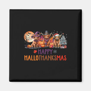 Highland Koe Halloween Christmas Thanksgiving Hall Magneet